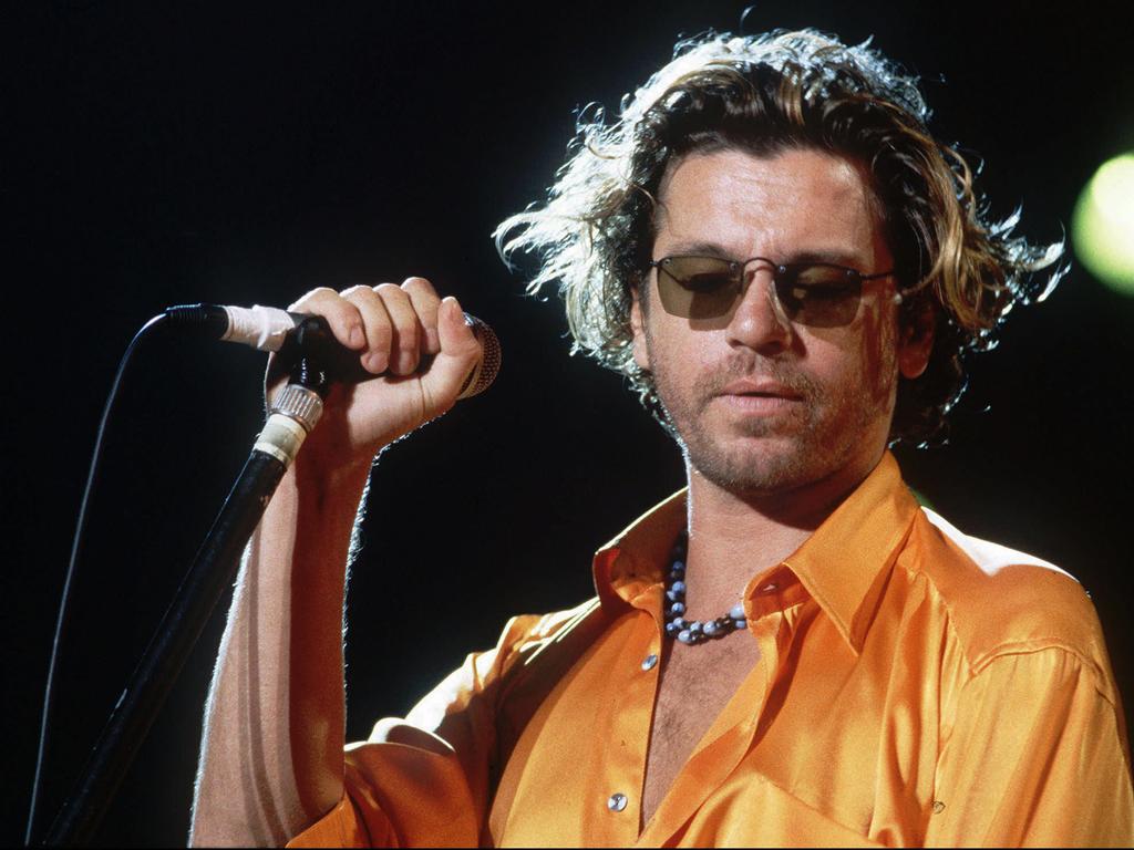 Hutchence performs in Switzerland in 1994.