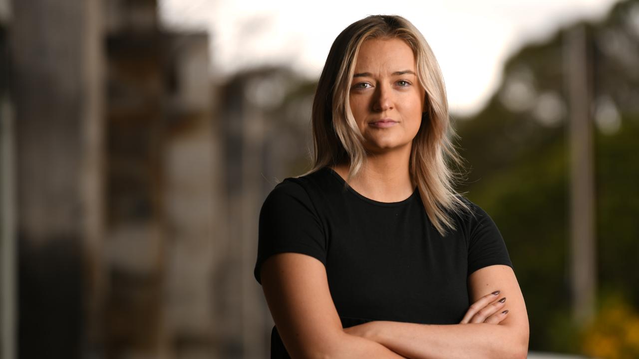 Hannah Bakurski had to replace her driver’s licence after she was affected by the Optus breach earlier this week. Picture: NCA NewsWire / Naomi Jellicoe