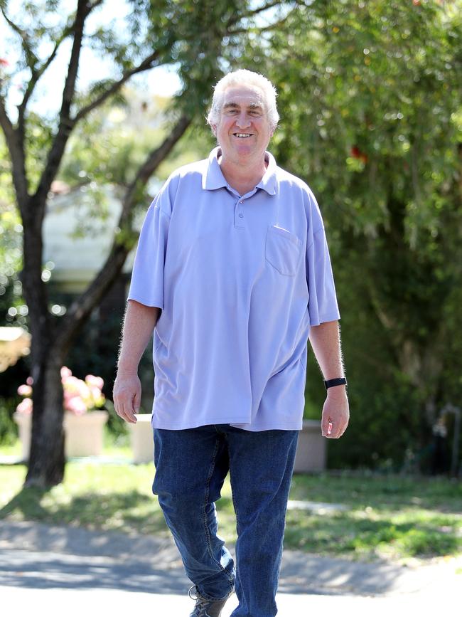 Roy after he lost 50 kgs. Picture: Tim Hunter.