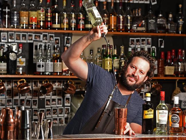 Award winning Townsville bar tender and owner of Hooch and Fellow Josh Agnostino. Picture: Zak Simmonds