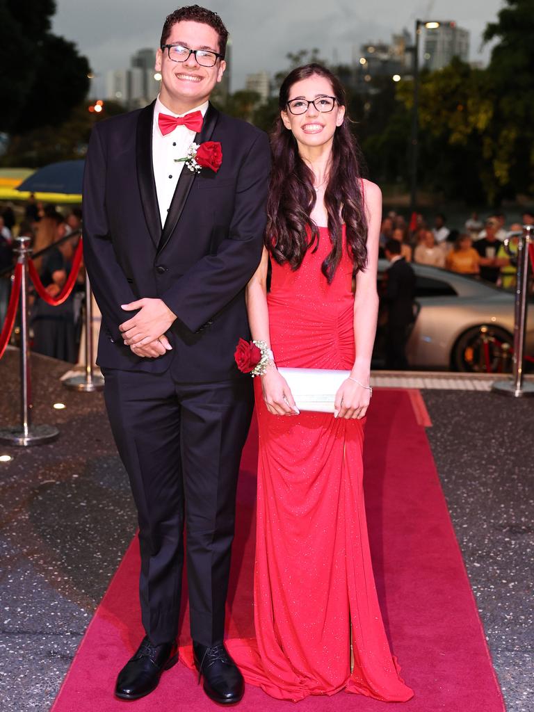 Students arrive for Robina State High formal at HOTA. Picture: Glenn Hampson.