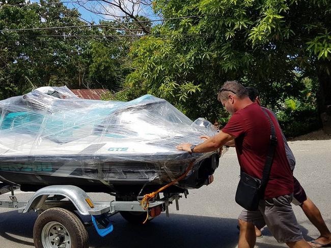 A new jetski was among the expensive purchases Jason Madden. Picture: Supplied.