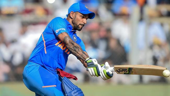 Shikhar Dhawan topscored for the Indians in Game 1. Picture: AFP