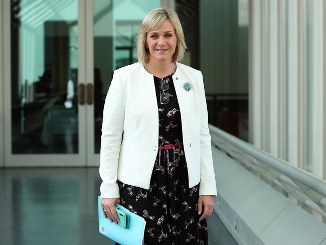 Independent MP Zali Steggall at Parliament House in Canberra. Picture Kym Smith