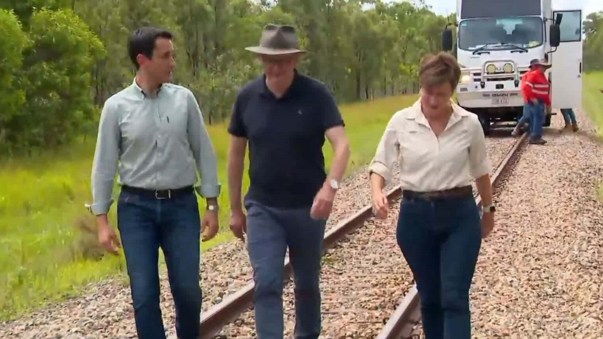 ‘People in need’: Albanese attends Queensland flooding with Premier Crisafulli