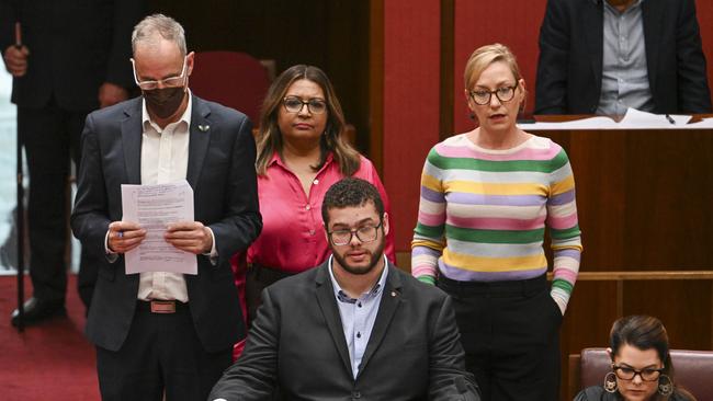 The Greens’ latest deal has been knocked back for being ‘unlawful and unworkable’. Picture: NewsWire / Martin Ollman