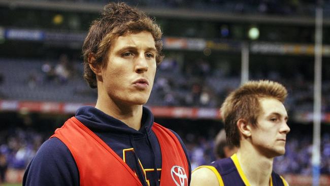 Kurt Tippett was fined $50,000 and suspended for half of 2013 after the AFL looked into his contract at the Crows. Picture: Michael Klein