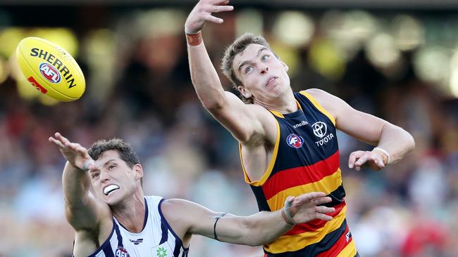 Riley Thilthorpe has been left out of the Crows’ team for round two. Picture: AFL Photos/Getty Images