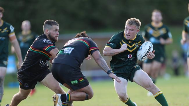 Zac Gillett made his first grade debut for Wyong against the Panthers. Photo: Sue Graham