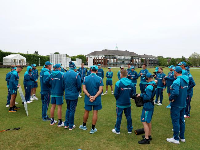 The Australian team in Beckenham preparing for the WTC Final against India. Picture: Tom Dulat-ICC/ICC via Getty Images