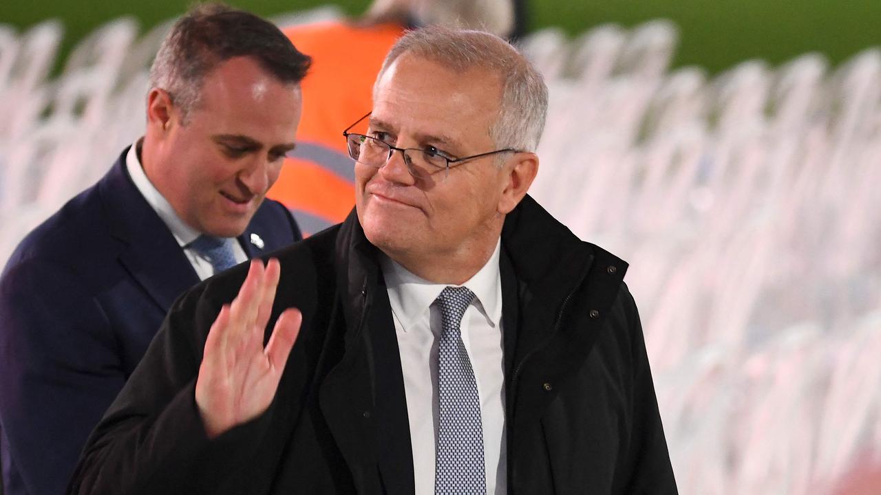 Scott Morrison copped a chilly reception. (Photo by William WEST / AFP)