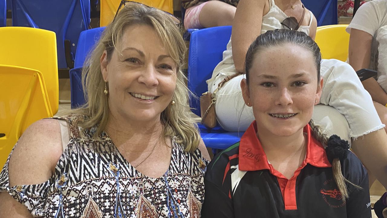 Jody and Lily Ferguson, 10 attend the Sunshine Coast Lightning school holiday clinic.