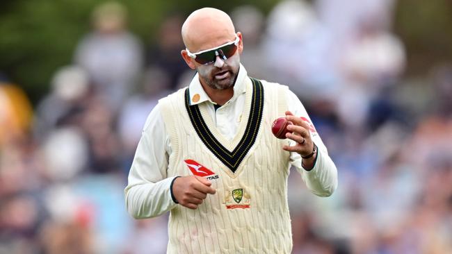 Nathan Lyon of Australia. Photo by Kai Schwoerer/Getty Images