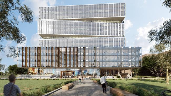 An impression of the $400m Entrepreneur and Innovation Centre planned for Adelaide.