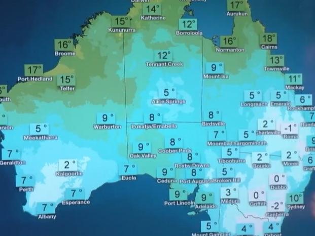 Wet and windy cold front forecast for Western Australia #WA while frosty mornings will be felt in the east.