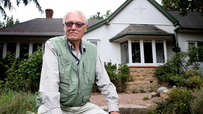 ART WARMING: Grandson of Hans Heysen, Peter Heysen at the Cedars in Hahndorf. photo Calum Robertson