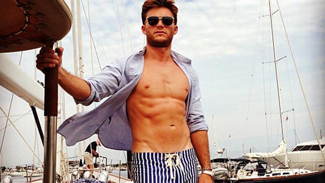 Scott Eastwood barely wearing a shirt. Picture: Courtesy Of Noe DeWitt/Town and Country