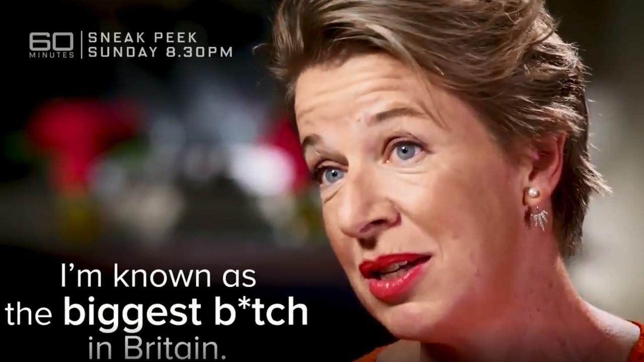 Hopkins during her widely-panned 60 Minutes interview. Source: 60 Minutes