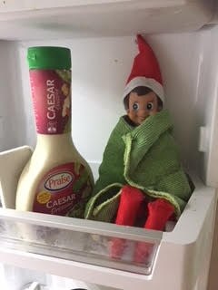 The Elf is watching, even when you snack. Picture: Instagram