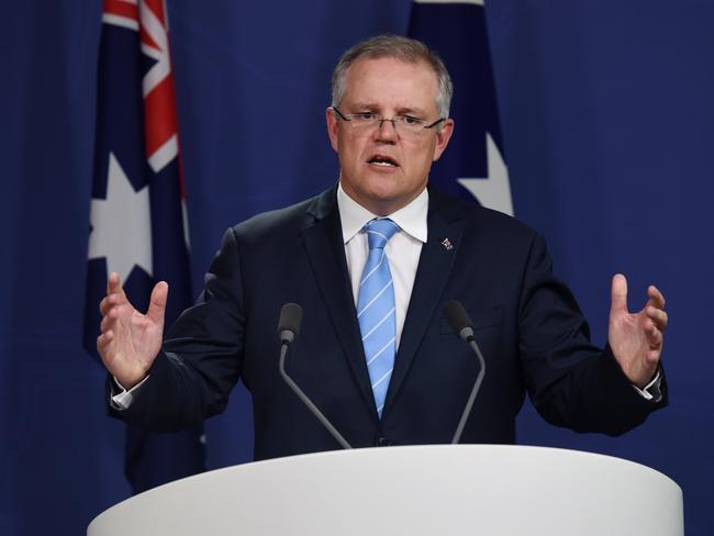 Australian Federal Treasurer Scott Morrison answers a question during a press conference in Sydney on Thursday, July 21, 2016. Treasurer Morrison will be attending the G20 meeting for Finance Ministers and Central Bank Governors in Chengdu, China, on July 22 and 23. (AAP Image/Paul Miller) NO ARCHIVING