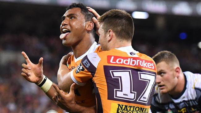 Pangai followed Bennett track after the derby win. (AAP Image/Darren England)