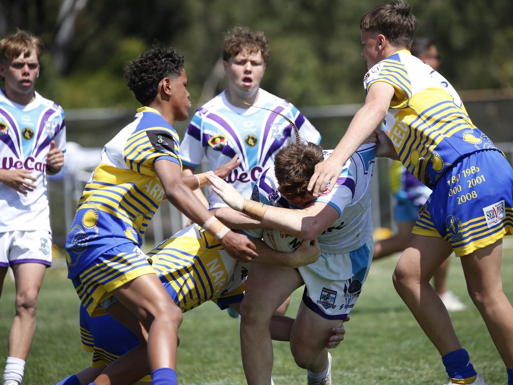 Koori Knockout - Day 4 Boys 15s GF Narwan Eels vs Mindaribba Warriors Monday, 7 October 2024 Hereford St, Bathurst NSW 2795, Australia, Picture Warren Gannon Photography