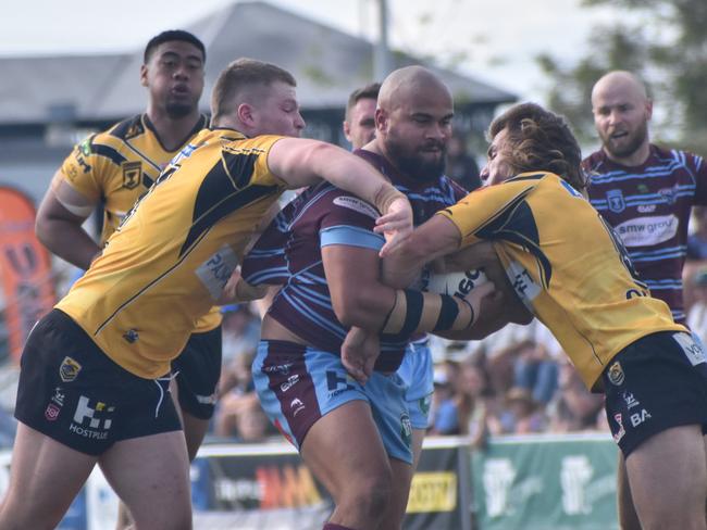 CQ Capras powerhouse prop Bailey Butler in action.