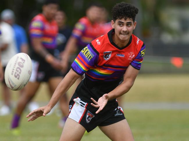 Kirwan SHS against Mackay SHS in a Round 3 Aaron Payne Cup clash at Kirwan SHS grounds. Kirwan's Xavier Hellyer. Picture: Evan Morgan