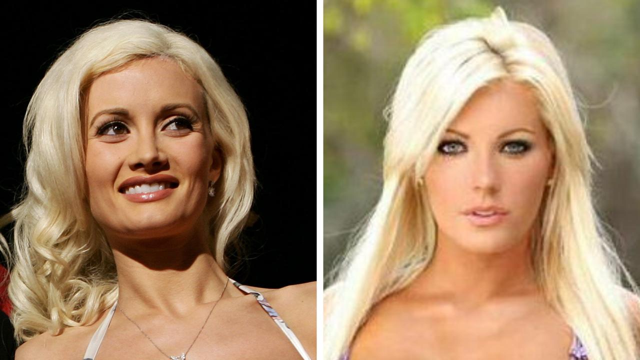 Playboy models Holly Madison (left) and Crystal Hefner.