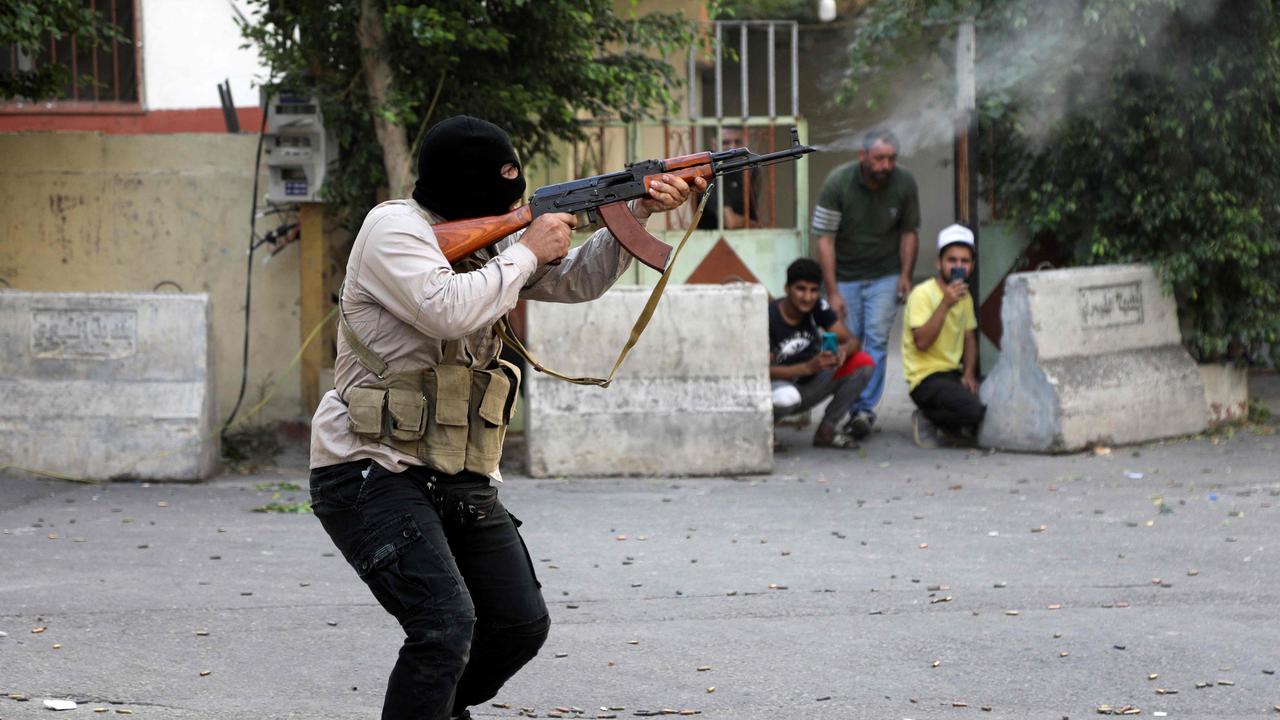 A Shiite fighter from Hezbollah in the southern suburb of the Lebanese capital Beirut in 2021. Picture: Ibrahim Amro/AFP