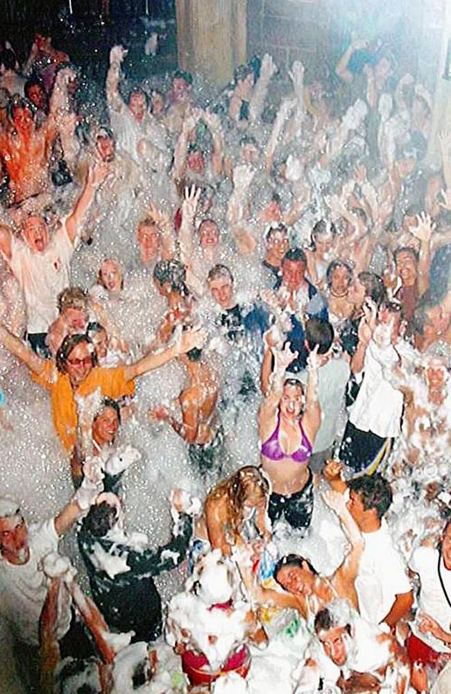 Foam parties like this one are popular in Magaluf.