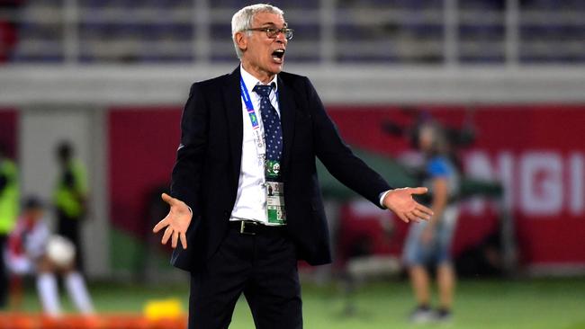 Uzbekistan's coach Hector Cuper.