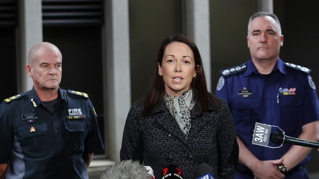 The Victorian Minister for Emergency Services, Jaclyn Symes. Picture: David Crosling