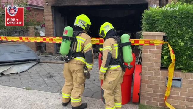 Garage destroyed after e-bike explosion