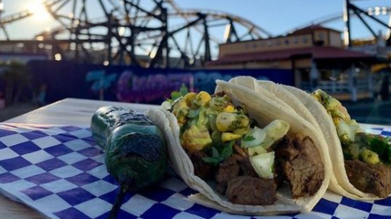 Dylan ate most of his meals at Six Flags Magic Mountain for seven years. Picture: Instagram