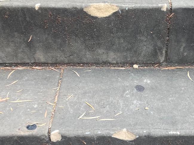 Damage to Kellys Steps allegedly caused by scooters. Pic: Edwin Johnstone