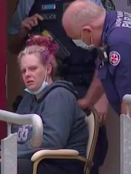 Kallista Mutten has been under medical supervision since her daughter’s body was found. Picture: 9 News