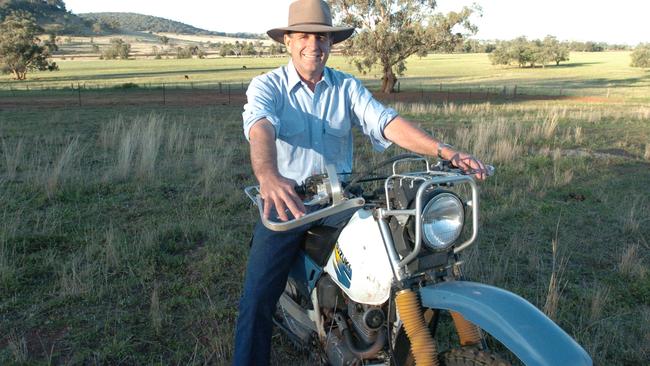 John Anderson on his farm at Newstead near Gunnedah in 2004.