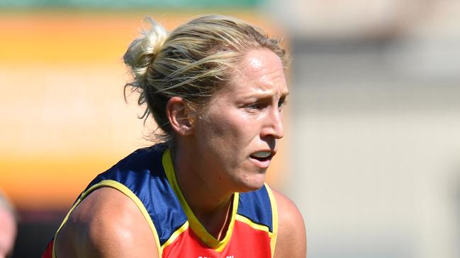 Marijana Rajcic says the Crows have to accept the decision to scrap the final two home and away rounds of the AFLW season and proceed straight to finals. Picture: (AAP Image/David Mariuz)