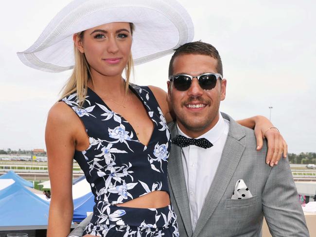 Jesinta Campbell and Lance ‘Buddy’ Franklin in 2013. Picture: Jim Lee