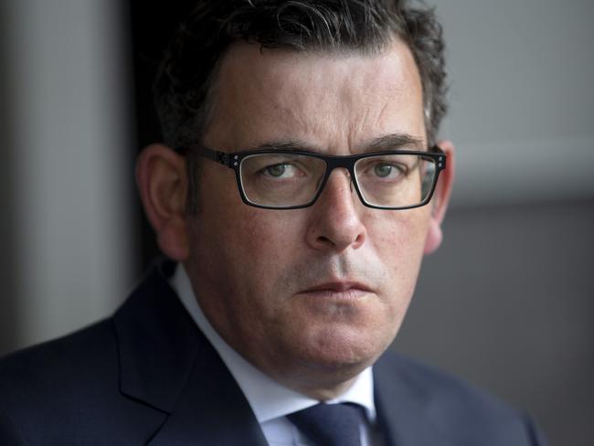 MELBOURNE, AUSTRALIA - NewsWire Photos December 10 2020: Victorian Premier Daniel Andrews speaks at a door stop outside press outside State Parliament in Melbourne on Thursday morning. Picture: NCA NewsWire / David Geraghty