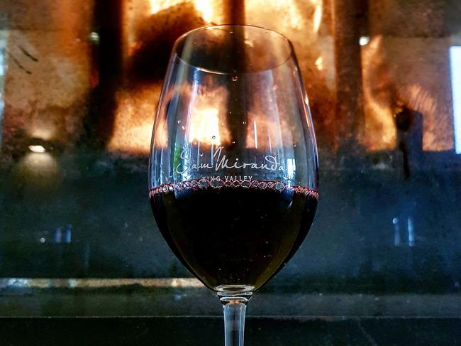 Wine tastes better when it’s enjoyed next to a roaring fire. Picture: Facebook.