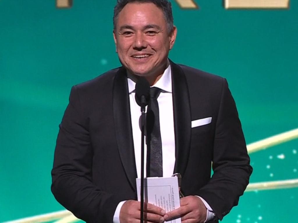 Sam Pang accepts Kitty Flanagan award for most popular actress, one of the funniest moments in years at the Logies.