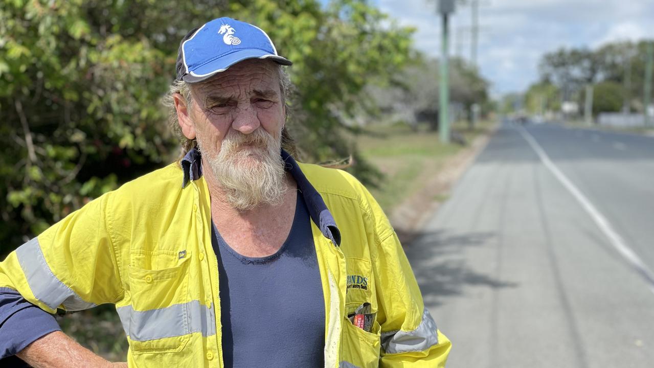 Andergrove resident Mark Alterator was one of the first on scene when a 38-year-old Mackay man was seriously injured after he was struck in a hit and run on Andergrove Rd just down from Ferngrove Lane. Picture: Janessa Ekert