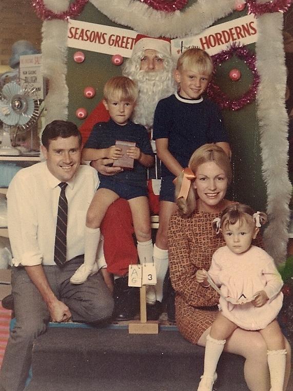 Nikki Gemmell in an undated family Christmas photo taken in Wollongong, NSW.