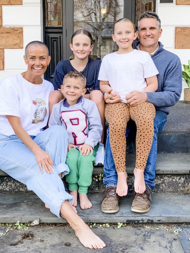 Farmer Wants a Wife’s Jo and Rob Hodges and children Darcy, Maggie and Roy Picture: Jo Hodges