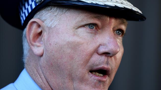 NSW Police Commissioner Mick Fuller speaks to the media during a press conference in Sydney, Picture: AAP