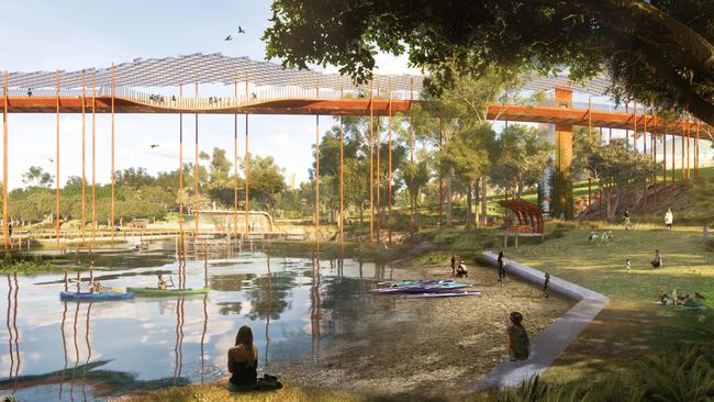 uture Inner-city Super Park Victoria Park Vision - LAKE BARRAMBIN. Photo supplied.