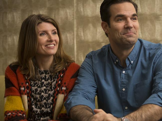 Rob Delany and Sharon Horgan star in the TV series Catastrophe