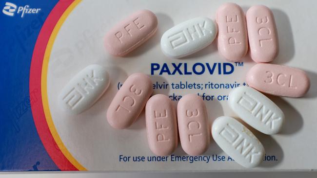 Pfizer's Paxlovid is a Covid-19 antiviral treatment available in Australia. Picture: Joe Raedle/Getty Images/AFP